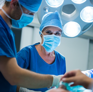Surgeons in operating room